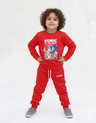 Red pre-winter trendy tracksuit Set for Boys & Girls | Winter Outfit