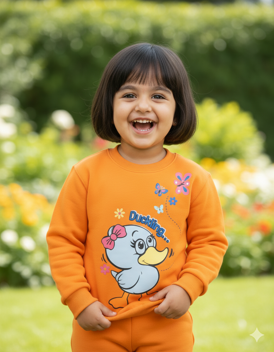 Citrus Bloom Cozy Sweatshirt