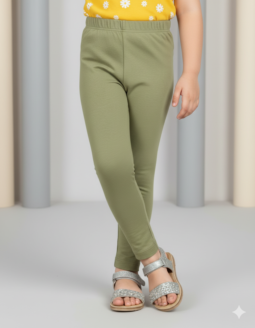 Light dull Green Colour Winter Tight