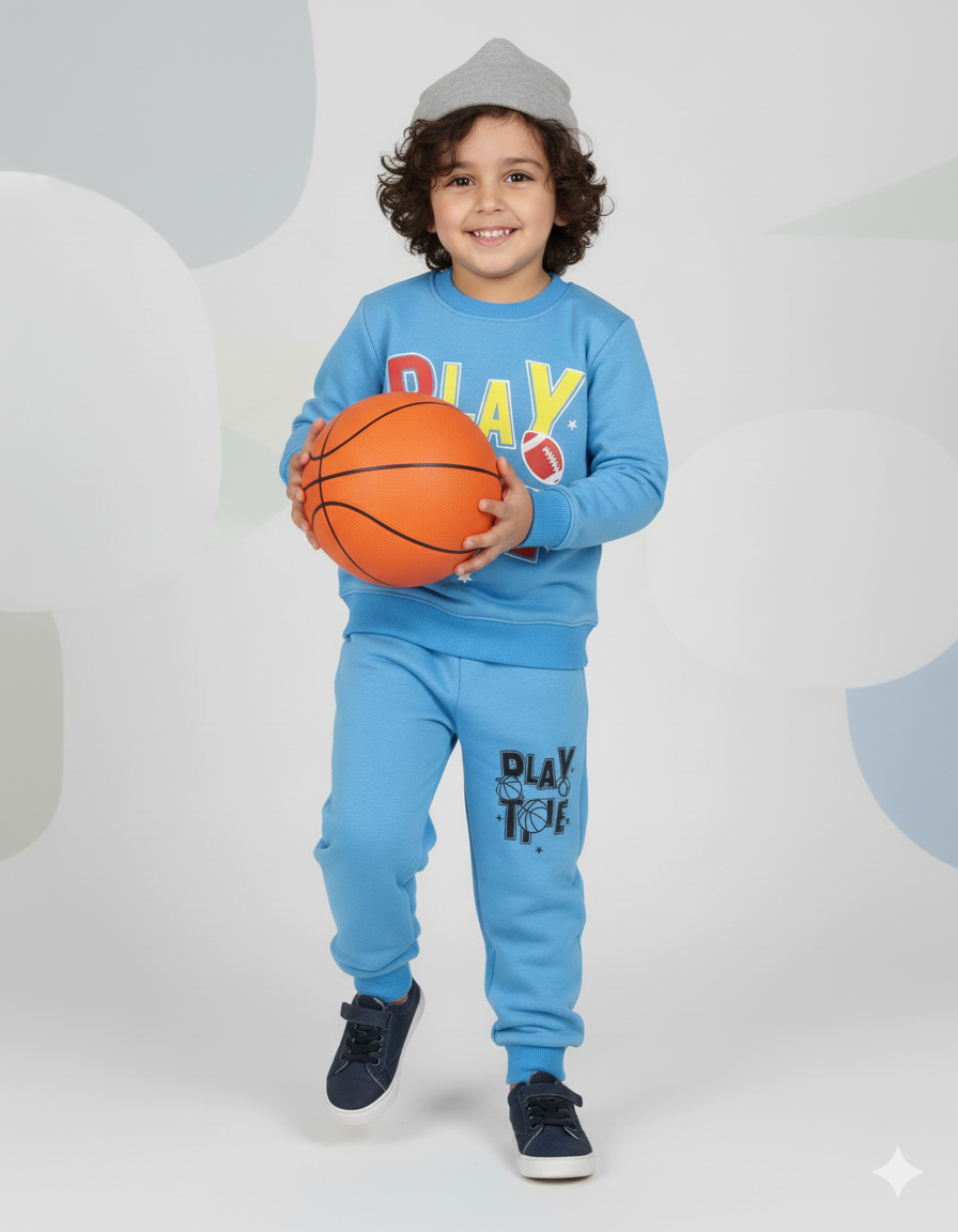 Sky Blue || Play Time || Winter Set Soft Winter Fabric