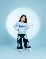 Girls Blue & Black Tracksuit | 