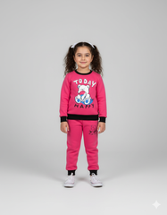 Today Happy || Pink and Black  || Soft Winter Fabric