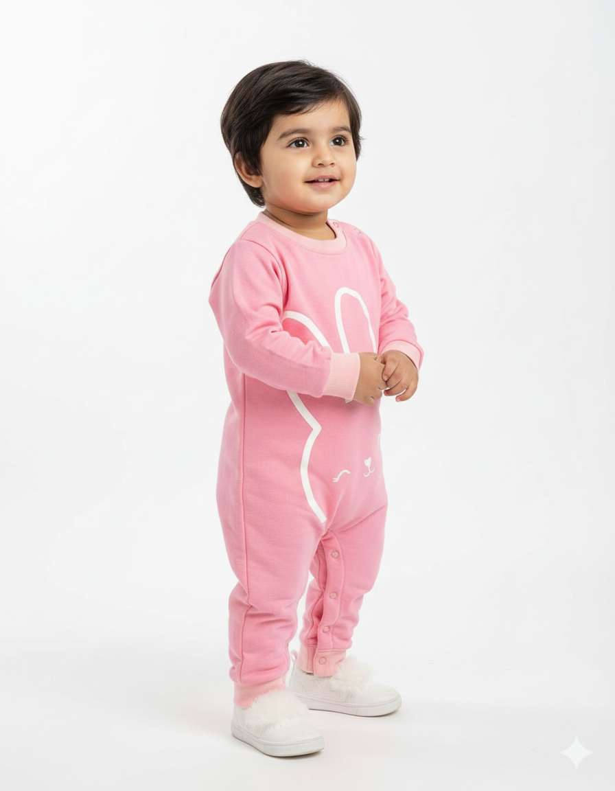 RABIT Romper || PINKISH Shade || Beautiful Winter Romper Soft Fabric