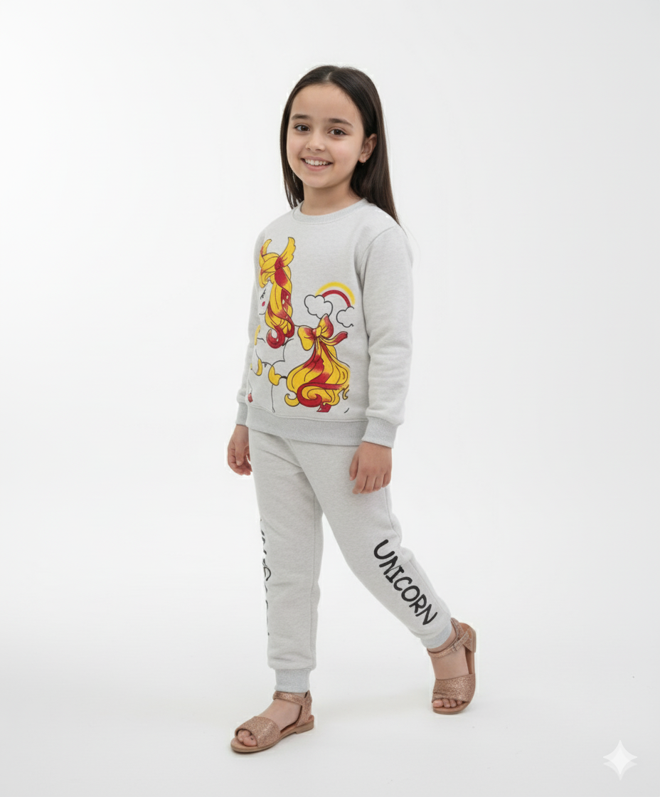 Kids Unicorn Sweatshirt | Cute Winter Outfit for Girls
