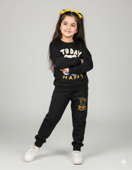 Black || Today Happy Bear|| Winter Set Soft Winter Fabric