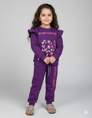 Girls Purple Tracksuit | 