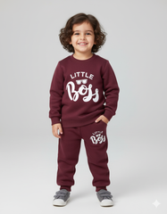 Maroon Glam Cozy Winter Set