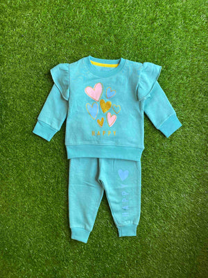 Happy || Glitter || Sky Blue Trendy Frill Latest Design Comfort Soft Winter