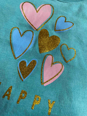 Happy || Glitter || Sky Blue Trendy Frill Latest Design Comfort Soft Winter