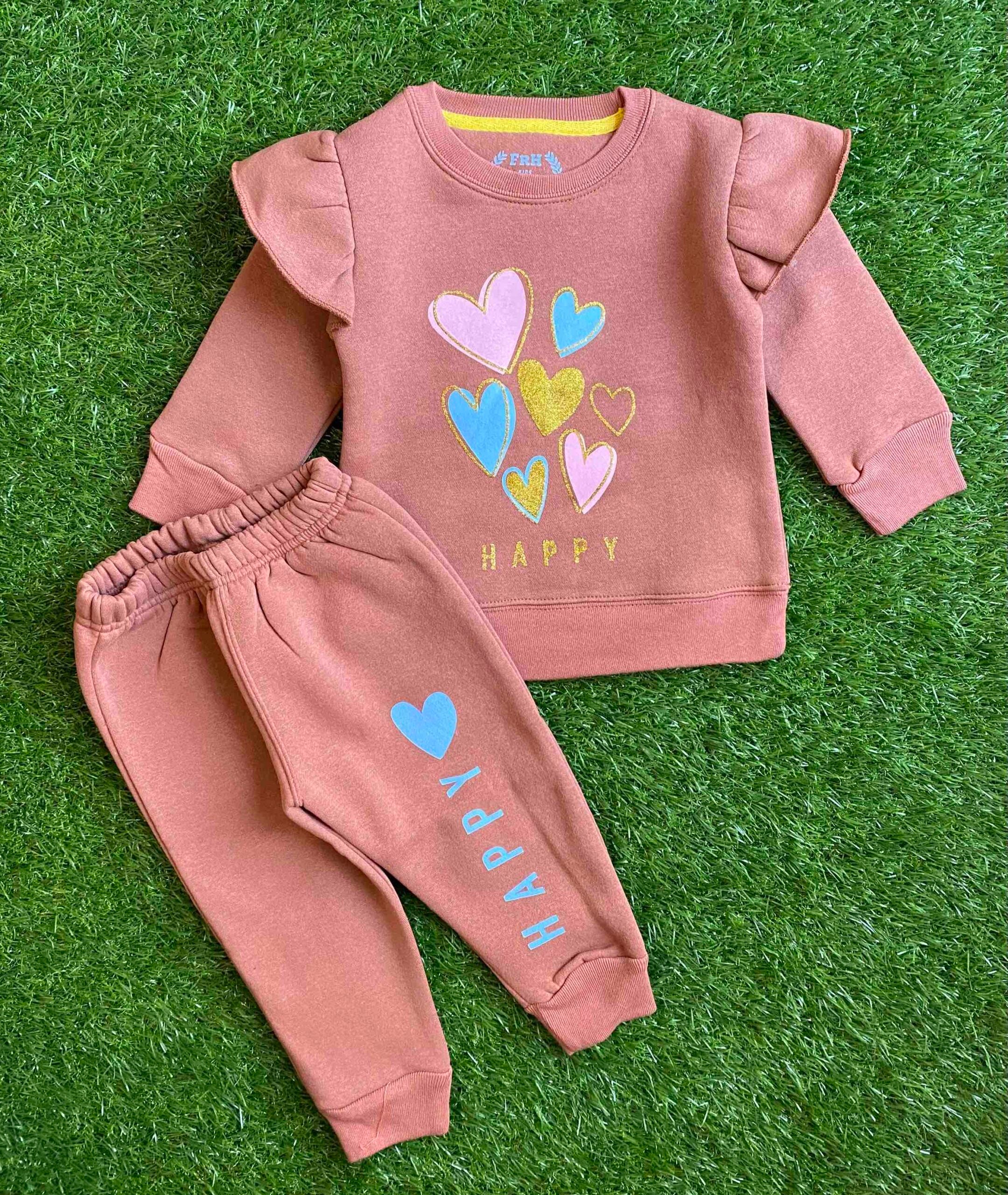 Happy || Glitter || Light Cofee Brown Trendy Frill Latest Design Comfort Soft Winter