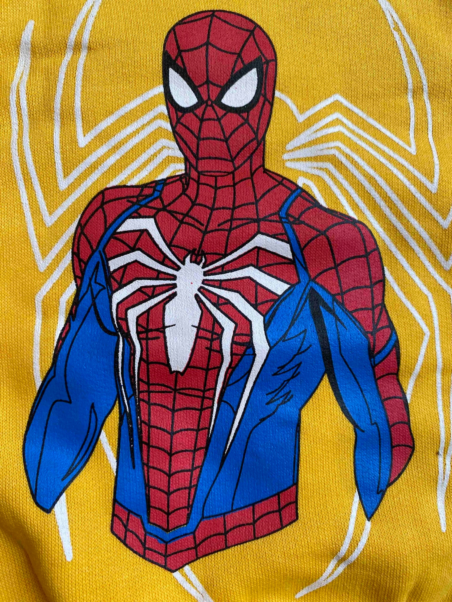 Mini Minors || Yellow Spiderman   || Soft Winter Fabric