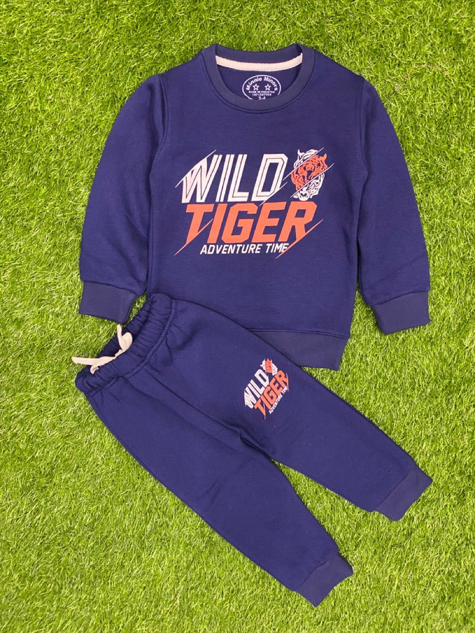 Admiral Blue || Wild TIger Adventure Time || Winter Set Soft Winter Fabric