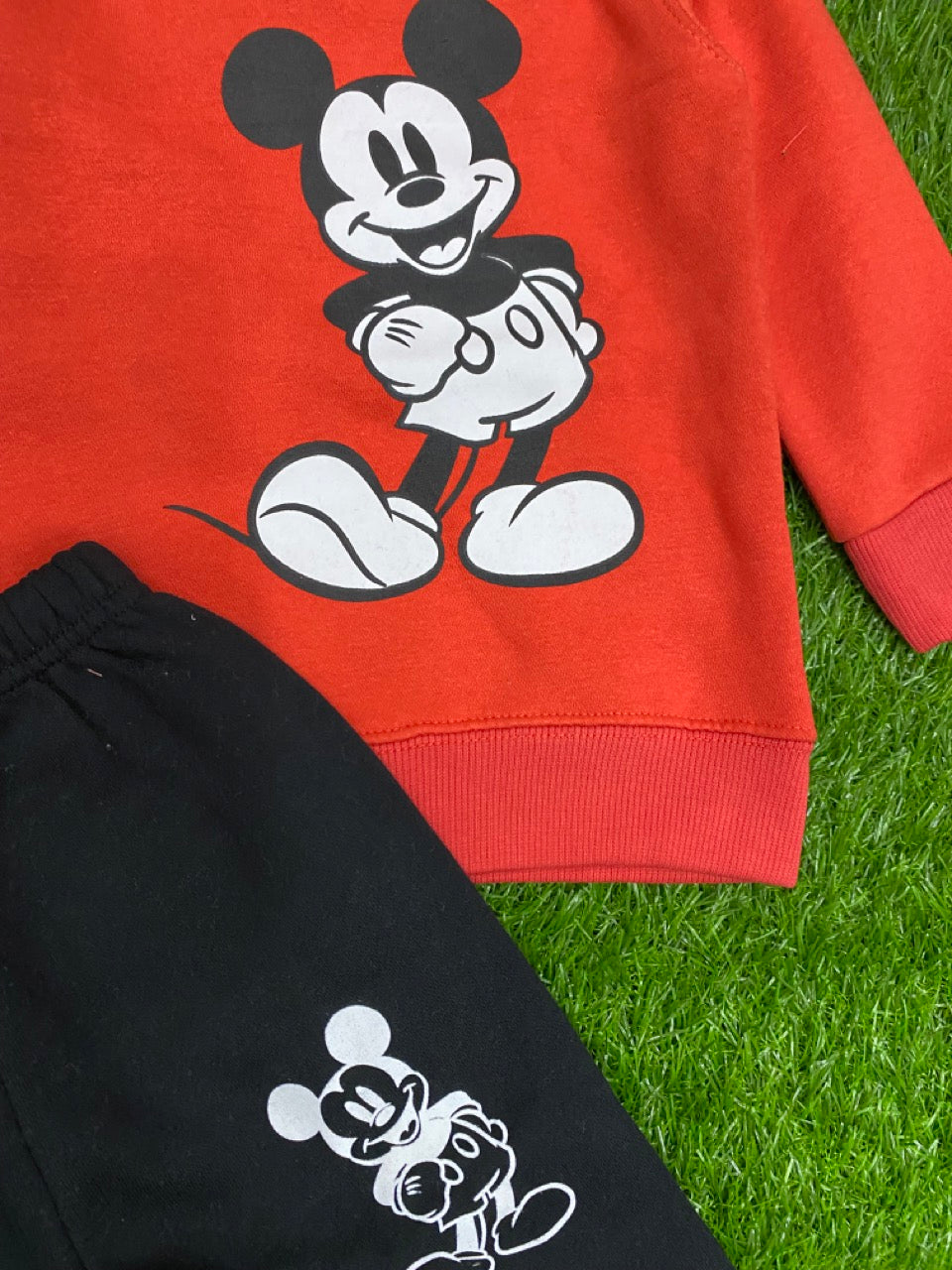 Red & Black || Mickey Mouse Winter Fleece || Premium Quality || Beautiful Set