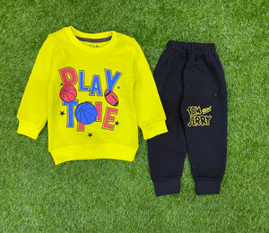 Yellow & Black || Play Time || Winter Set Soft Winter Fabric