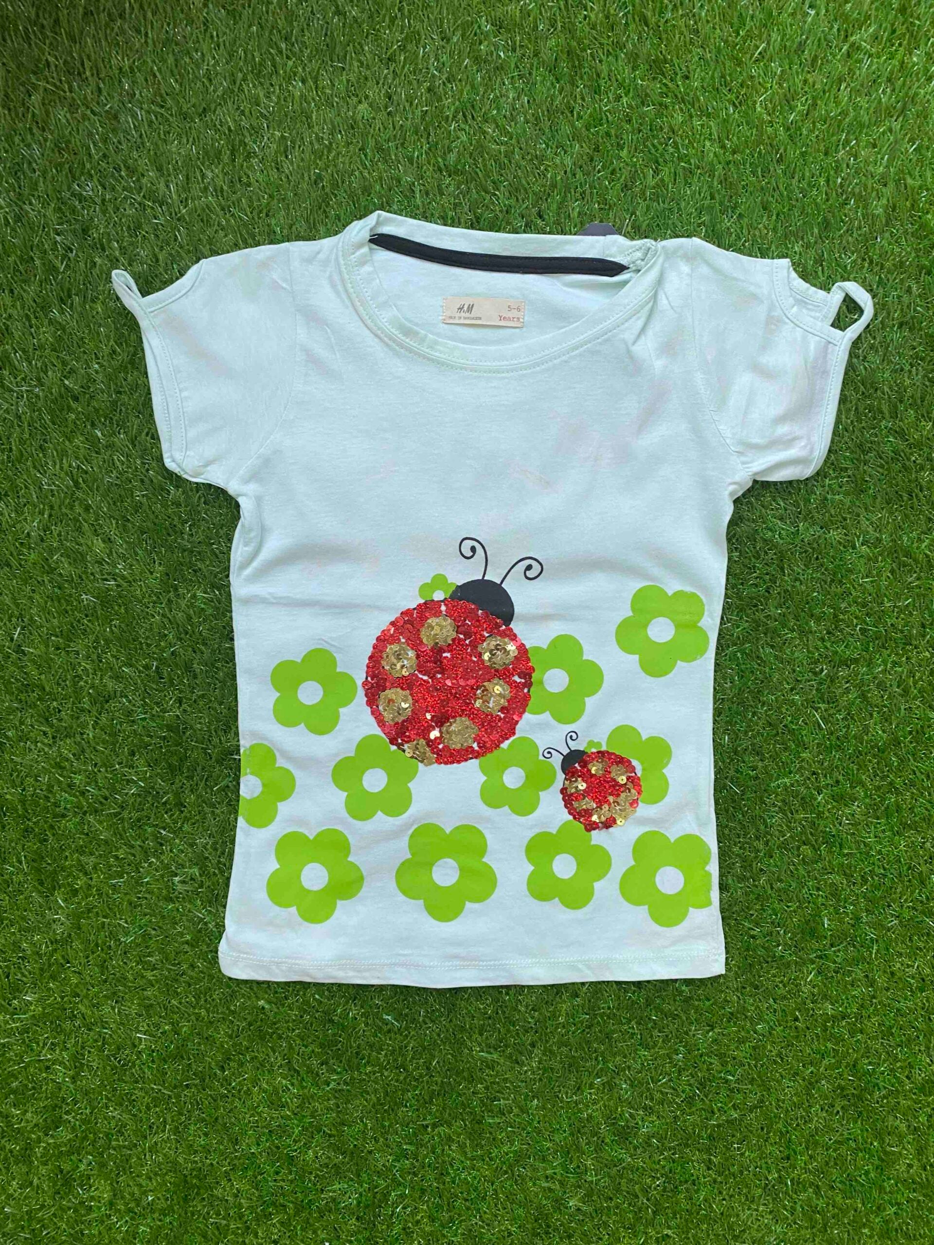 Pastel Serenity -Light Greenish Shirt for Girls Paired with black tights