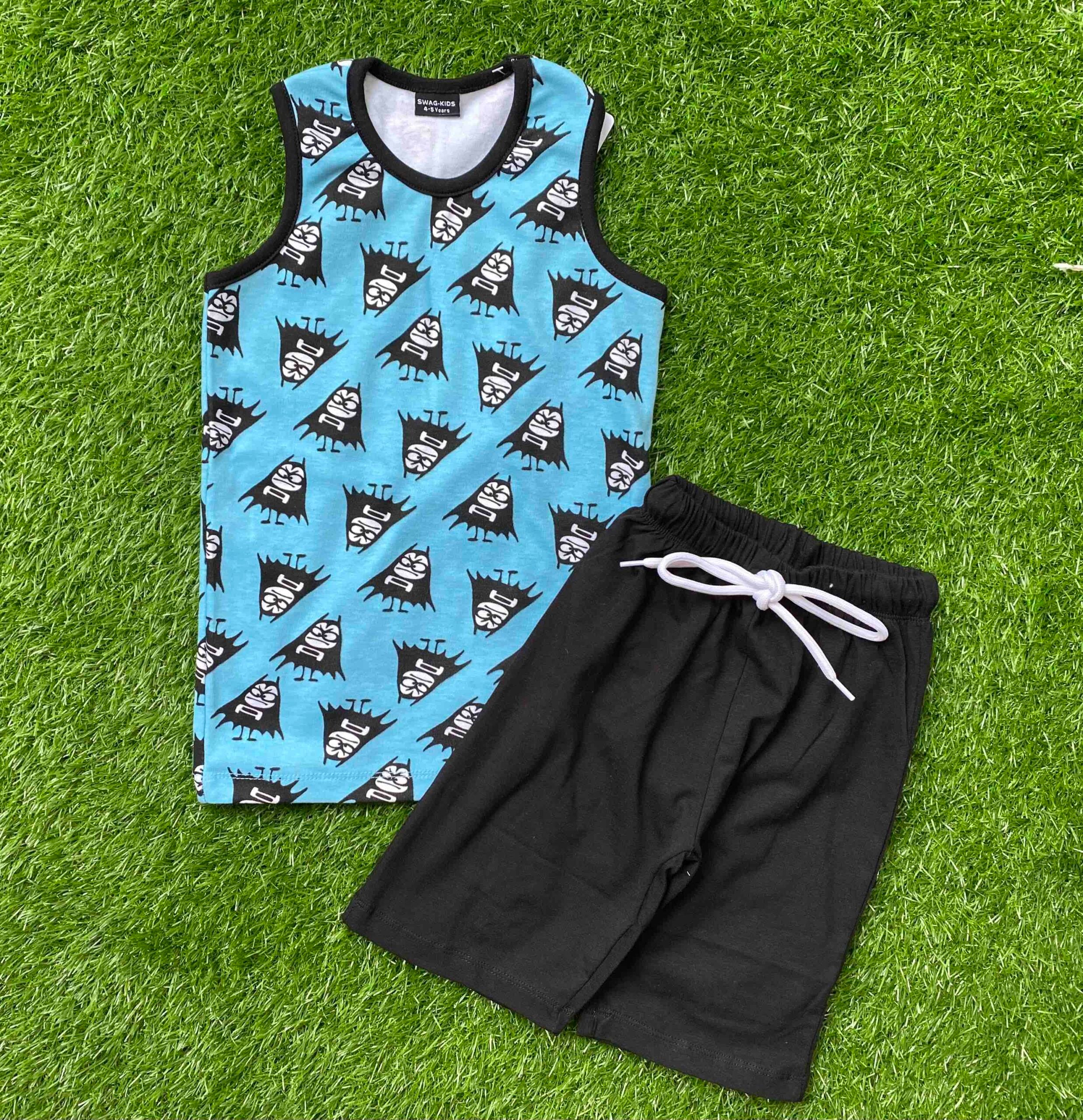 Blue Wave - Trendy Blue Sando for Boys