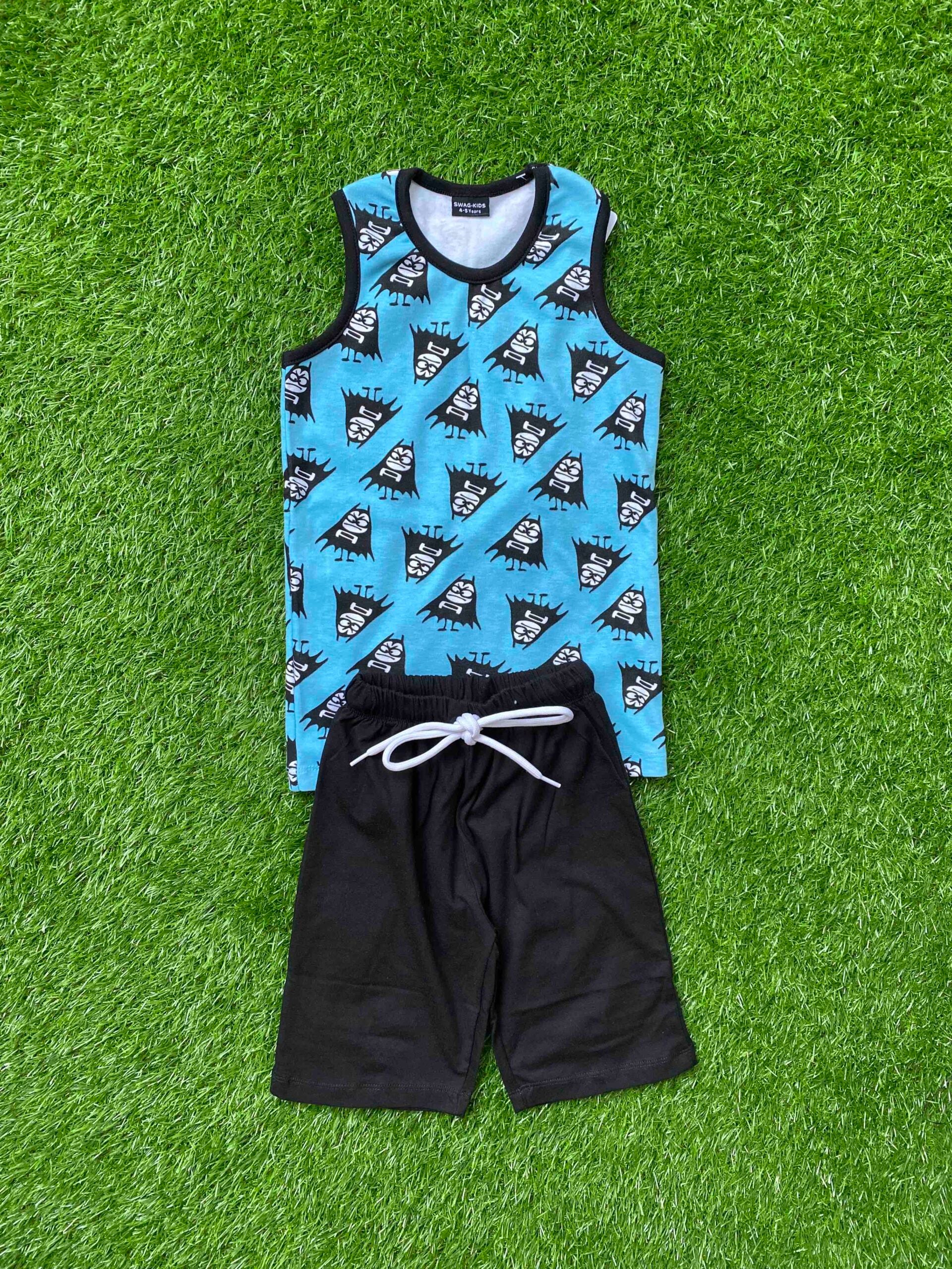 Blue Wave - Trendy Blue Sando for Boys