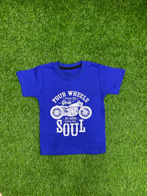 Four Wheel Blue Summer Shirt for Boys