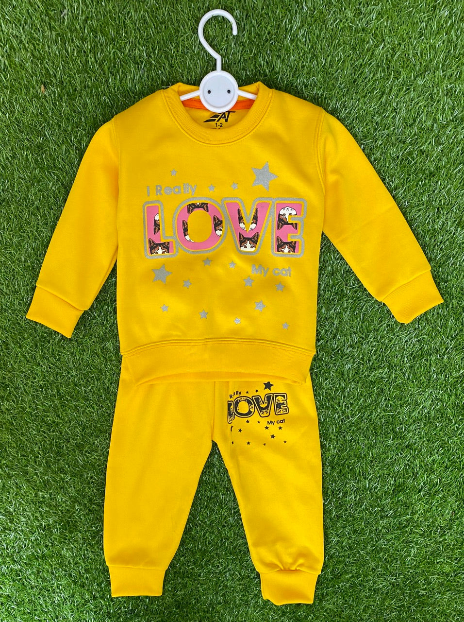 Amber Yellow Winter Tracksuit for Girls