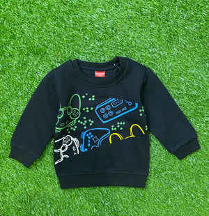 Galactic Journey Black Winter Sweatshirt