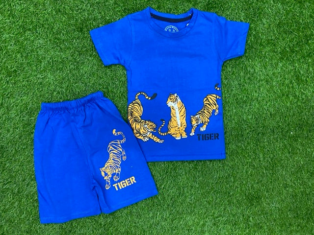 Azure Blue Tiger Beautiful Trendy Summer Set