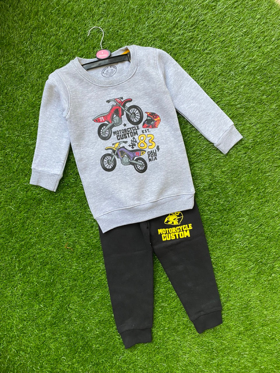 Charcoal Comfort Duo Winter Tracksuit for Boys