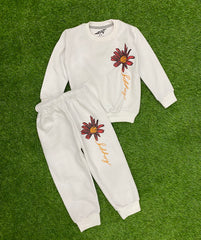 Snowflake Bloom Ensemble Tracksuit for Girls
