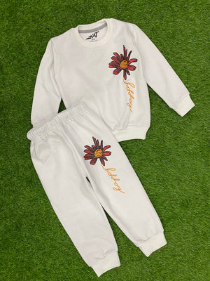 Snowflake Bloom Ensemble Tracksuit for Girls