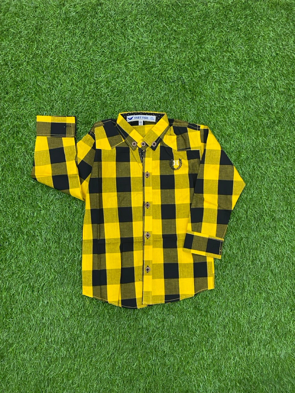 Sunny Checkered Elegance Shirt for Boys