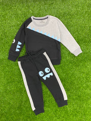 Noir Grey Fusion Winter Tracksuit for boys
