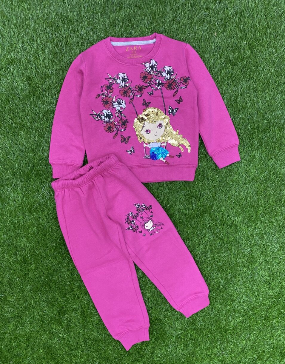 Pink Frost Sequin Duo for Girls