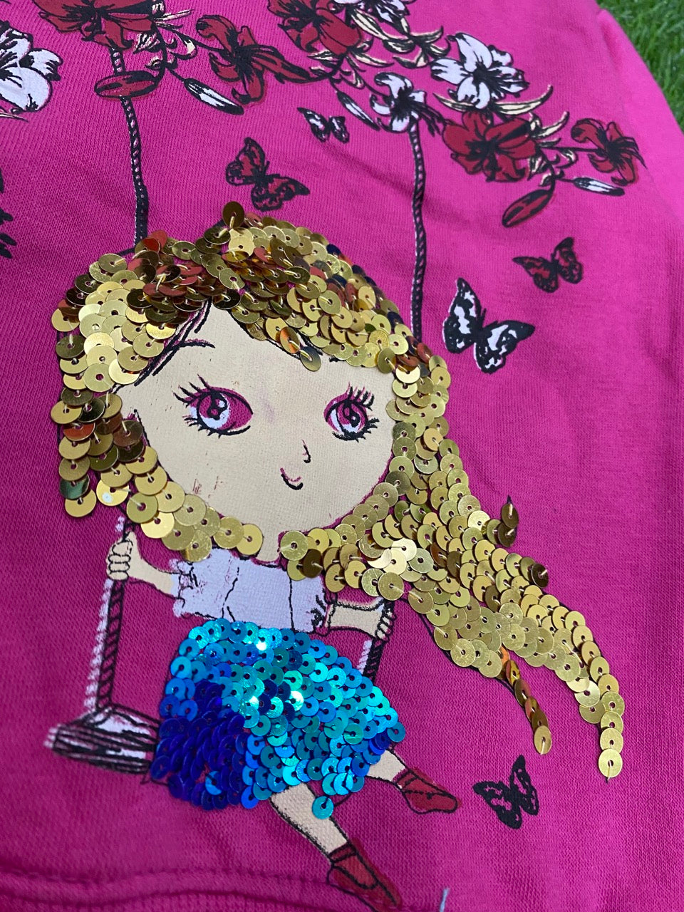 Pink Frost Sequin Duo for Girls