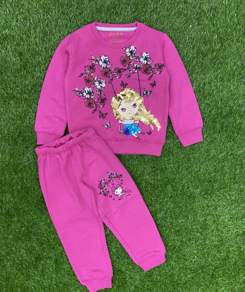 Pink Frost Sequin Duo for Girls