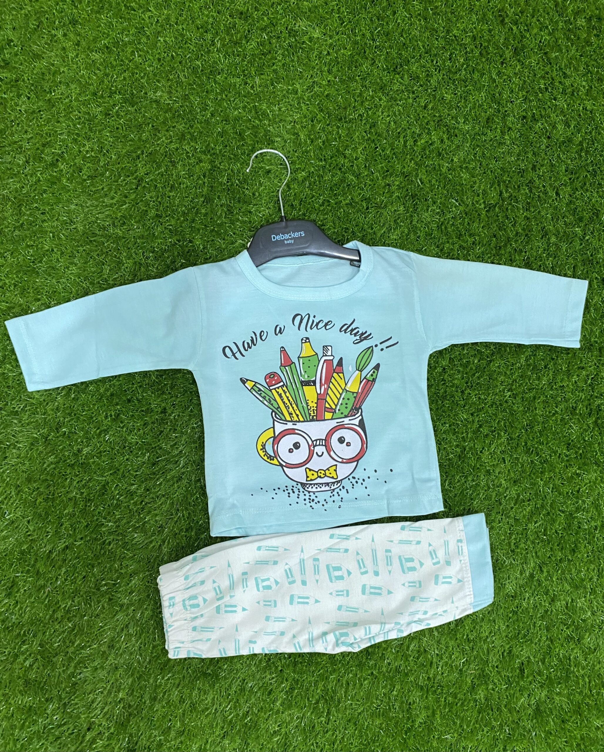 Girls Summer Stylish T-Shirt and Trouser Set