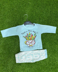Girls Summer Stylish T-Shirt and Trouser Set