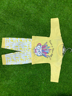Girls Summer Stylish T-Shirt and Trouser Set