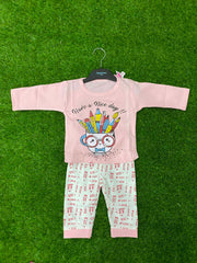 Girls Summer Stylish T-Shirt and Trouser Set