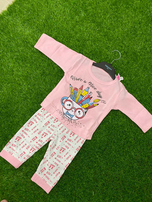 Girls Summer Stylish T-Shirt and Trouser Set