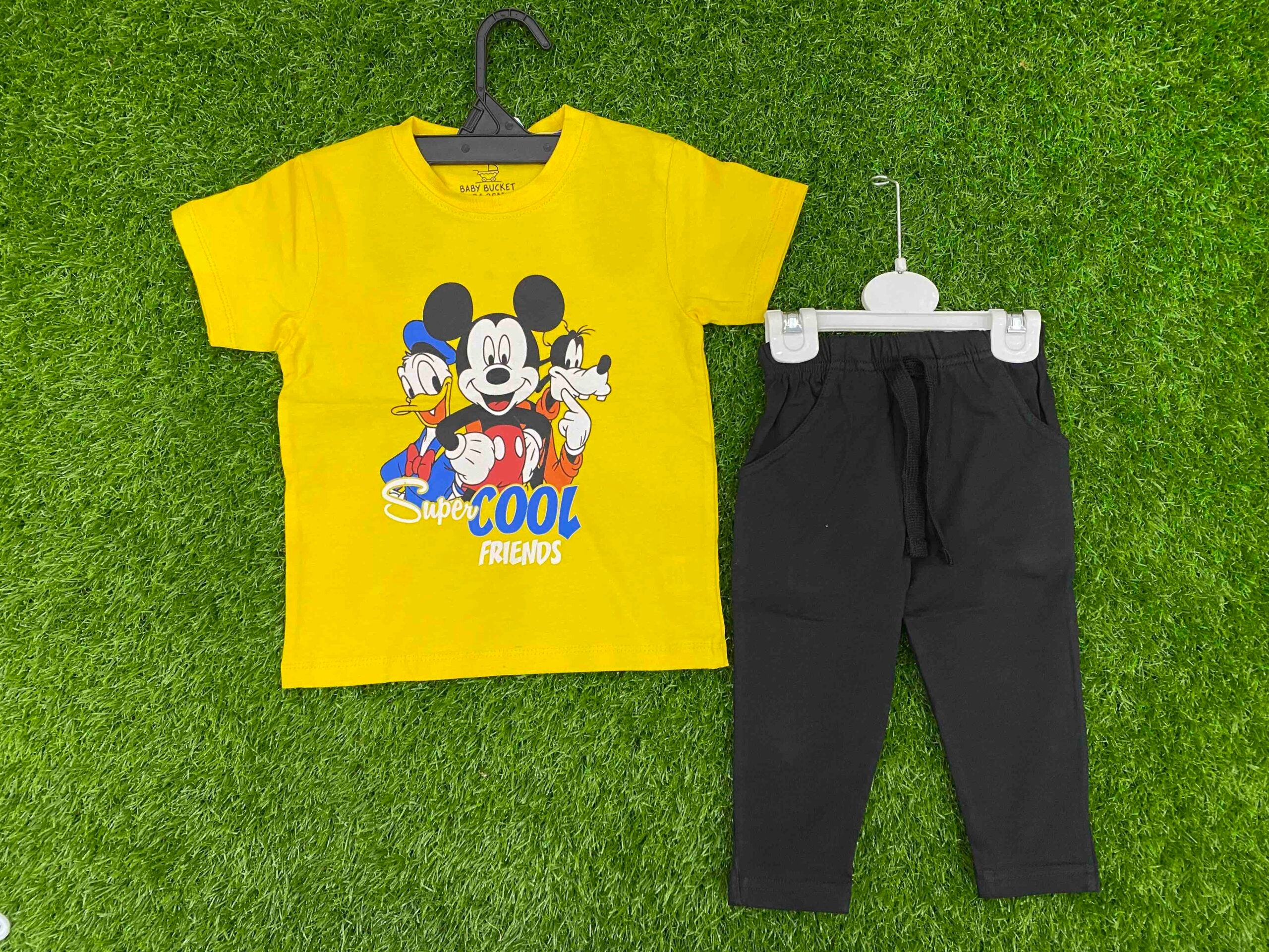 Yellow Mickey Mouse set for boys