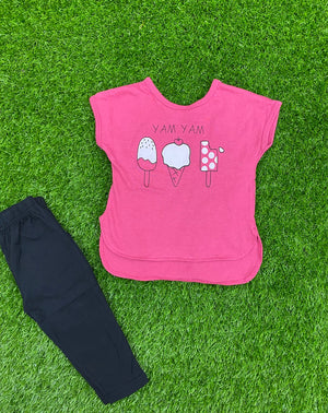 Pink Frooty Summer set for Girls