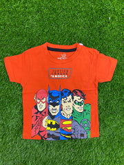 Justice League America Orangish Red T-Shirt