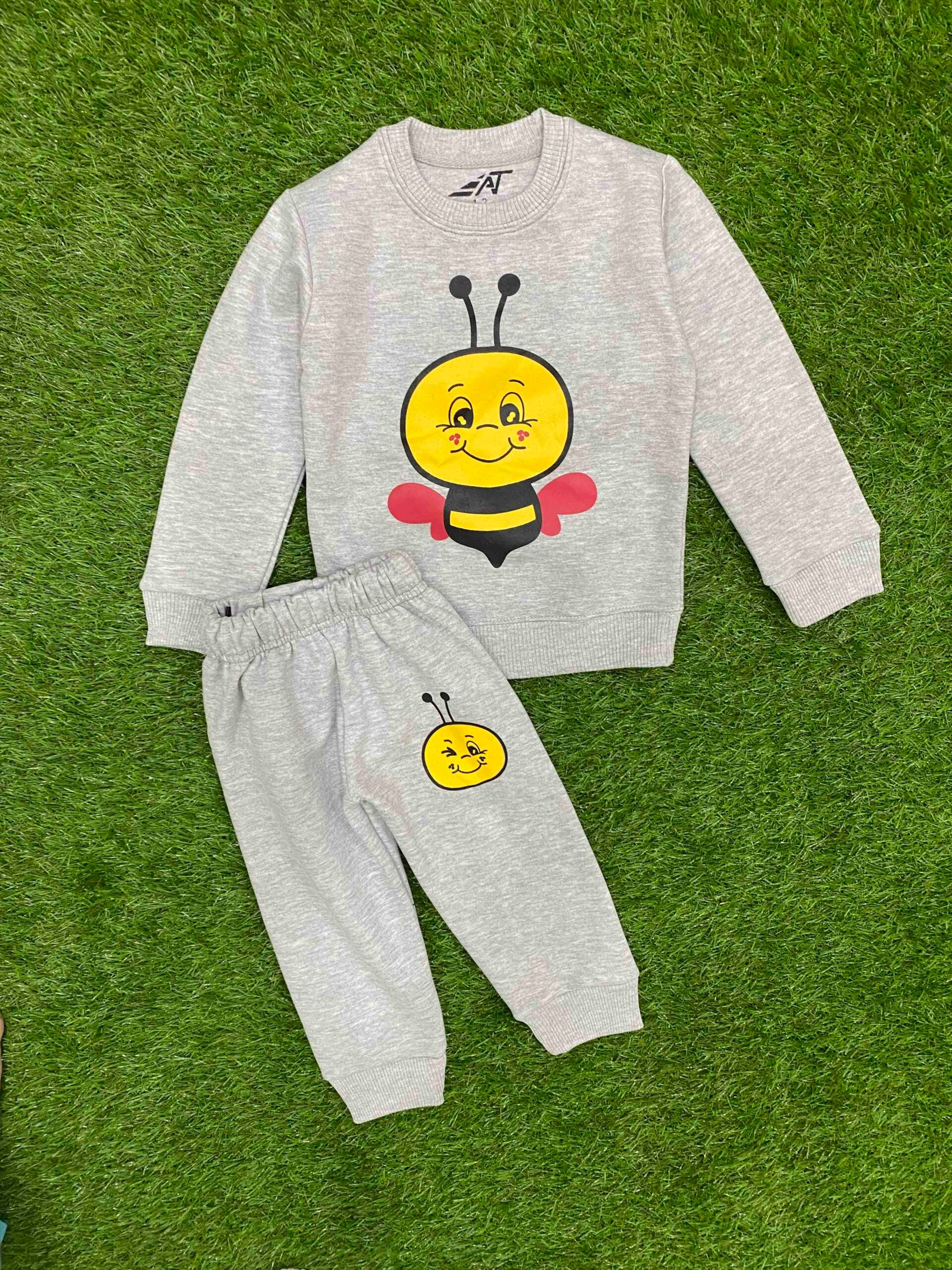 Blowing Light Grey || Smiley || Winter || Very Soft and Warm Tracksuit