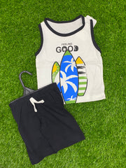Feeling Good Summer Sando Sleeveless Shirt and Short Set
