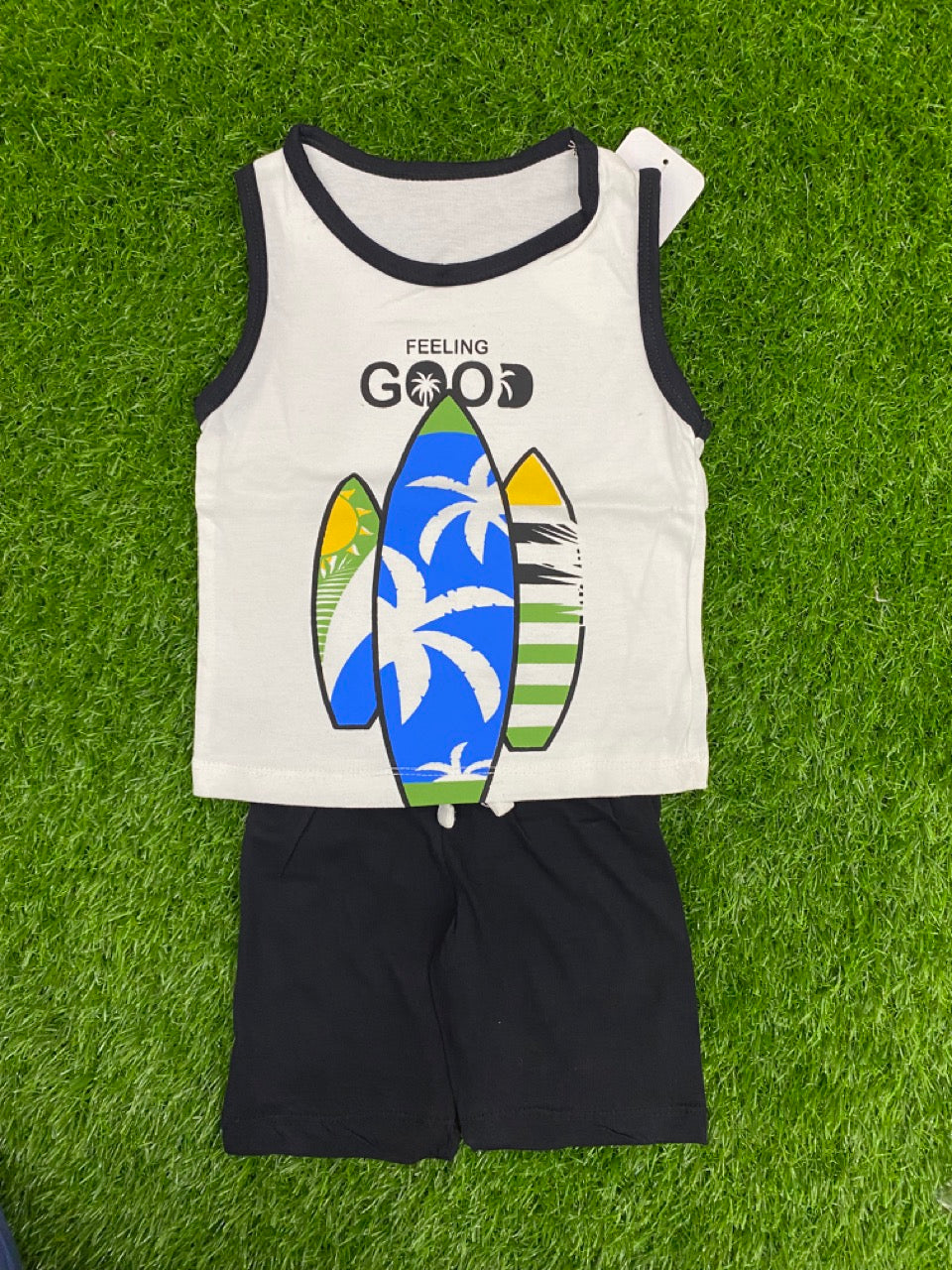 Feeling Good Summer Sando Sleeveless Shirt and Short Set