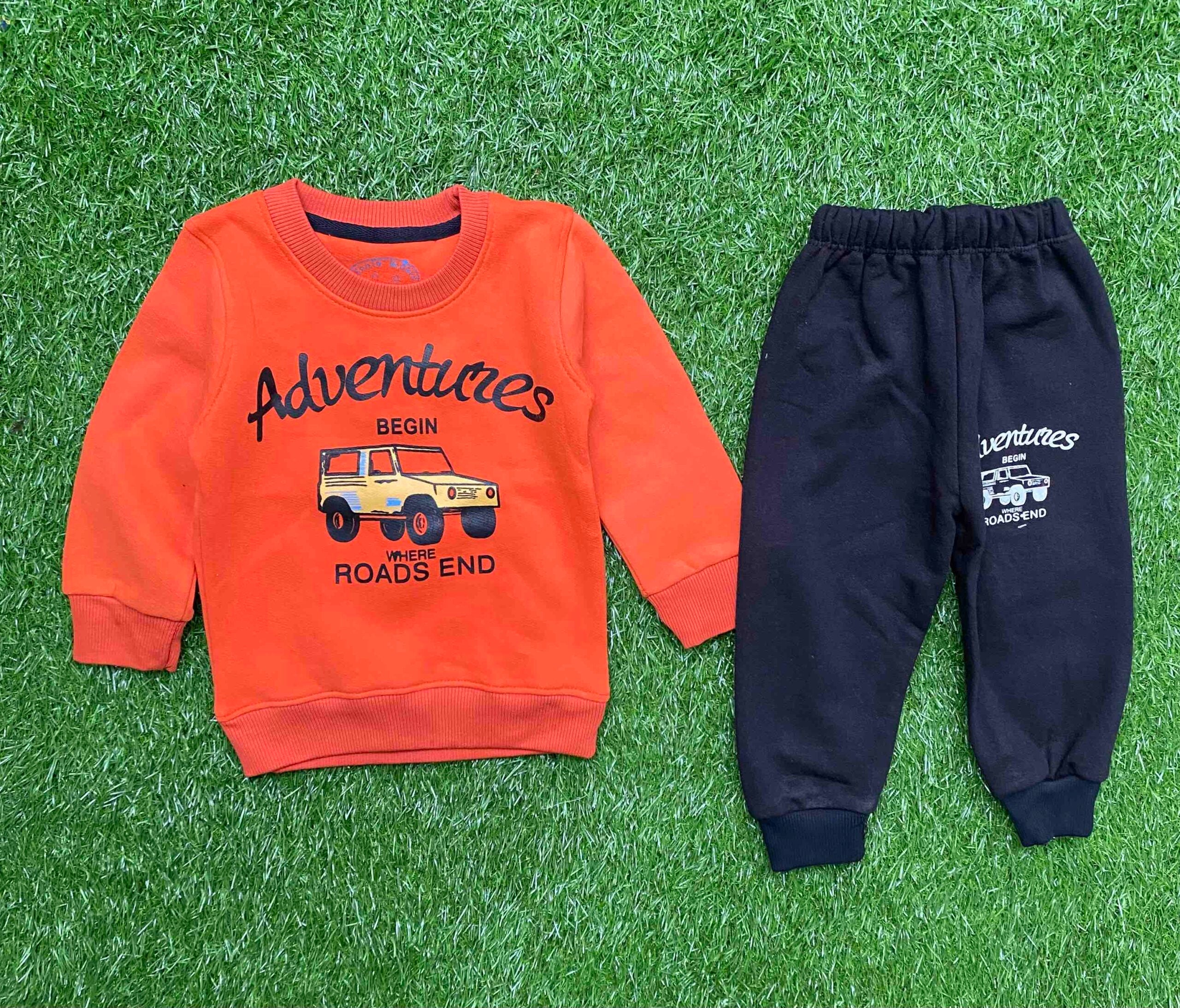 Adventure Begins Where Roads End || Winter Set || Charming Orange and Black Winter  Set