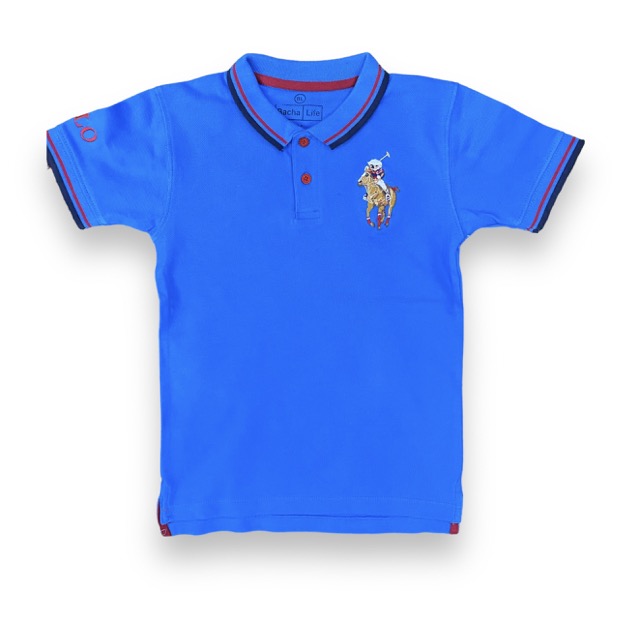 Blue Classic Boys Formal Polo T-Shirt