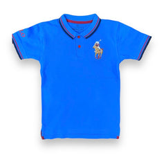 Blue Classic Boys Formal Polo T-Shirt
