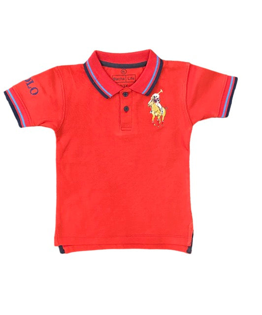 Crimson Classic Boys Formal Polo T-Shirt