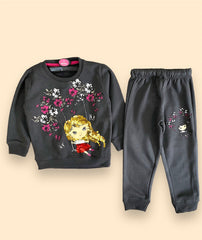 Midnight DARK GREY BARBIE Sequin Chic Winter set for Girls90-