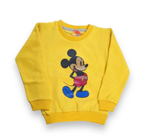 Yellow Micky Mouse Sweatshirt Very Soft and Warm Fabric